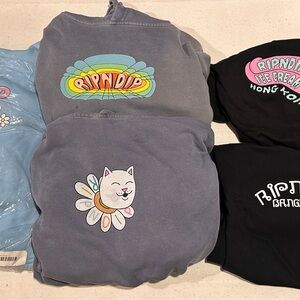 RIPNDIP pop-up hoodies and shirts rare Austin Amsterdam Hong Kong Bangkok xl lot